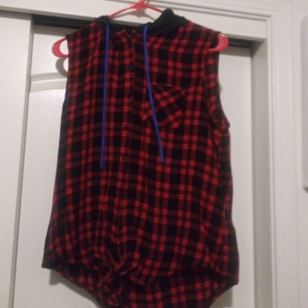 Red and black plaid shirt